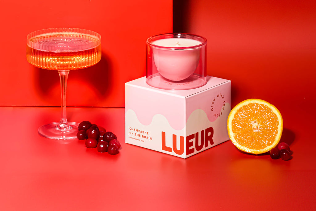 LUEUR Champagne on The Brain - Soy-Wax Candle